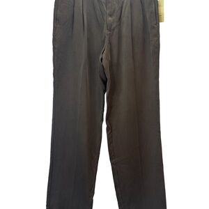 Tommy Bahama Dark Brown lux Grand Pleated Dress Pants Size 34 NWT